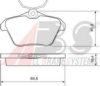 LANCIA 9947916 Brake Pad Set, disc brake